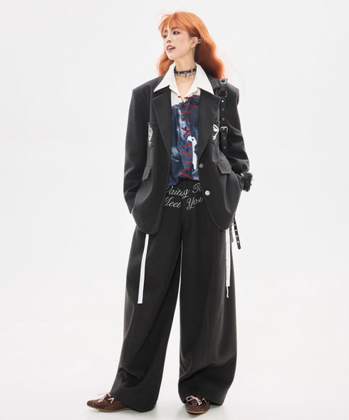 Laced Portrait Print Shirt