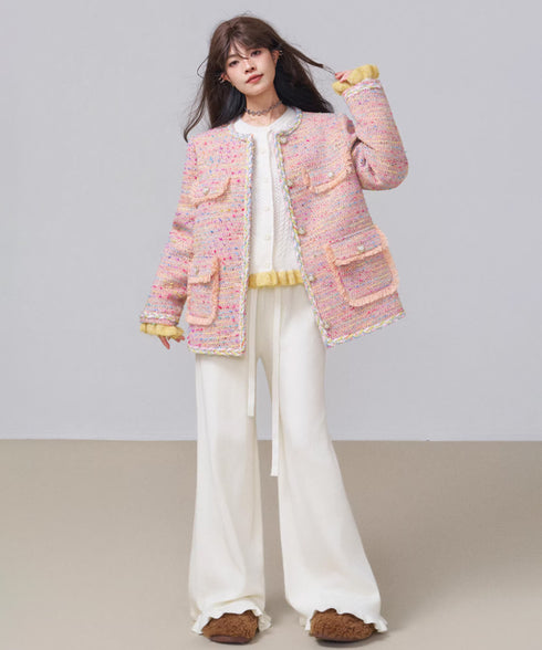 Check Draped Layer Skirt