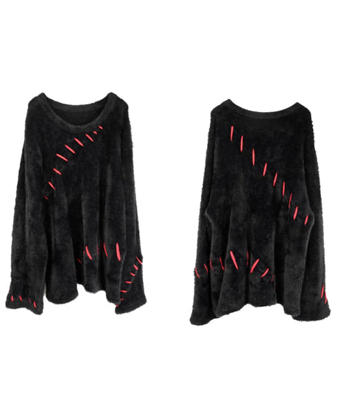 Big Stitch Shaggy Sweater