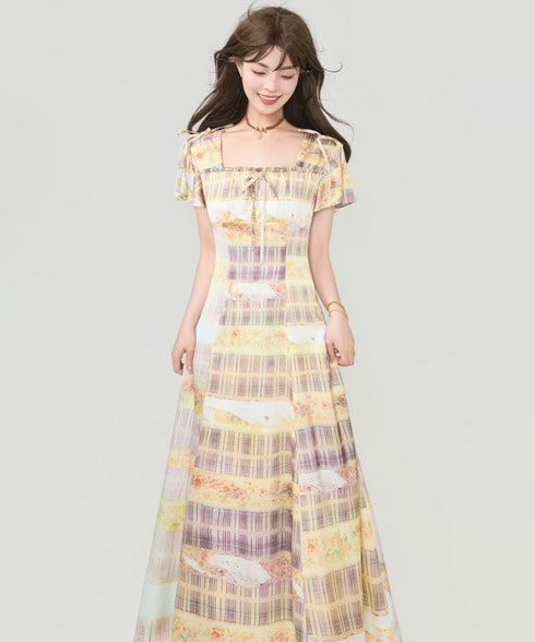 Ribbon Mosaic Dress
