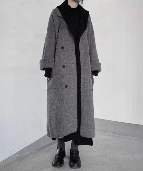 Double Face Knit Overcoat