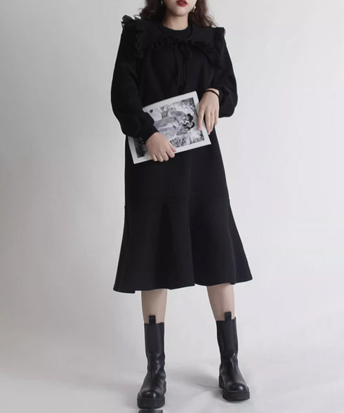 Sailor Collar Sweat Dress