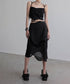 Wave Line Patchwork Skirt