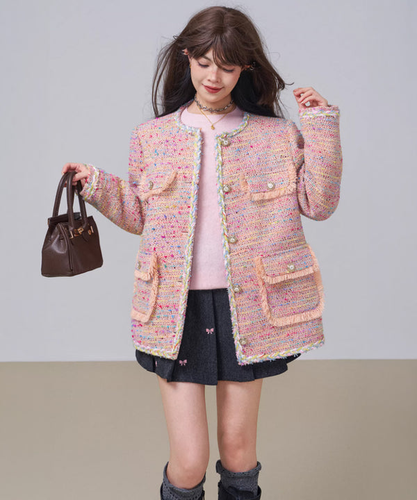 Check Draped Layer Skirt