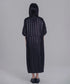 Stand Collar Silky Drape Dress