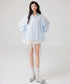 Ribbon Cascade Blouse