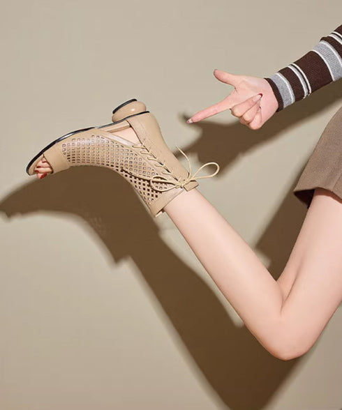 Grid Cut Boots