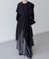 Drape Wrapped Long Coat