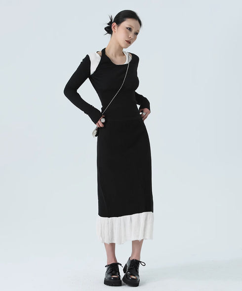Contrast Slimming Knit Series