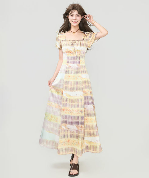 Ribbon Mosaic Dress