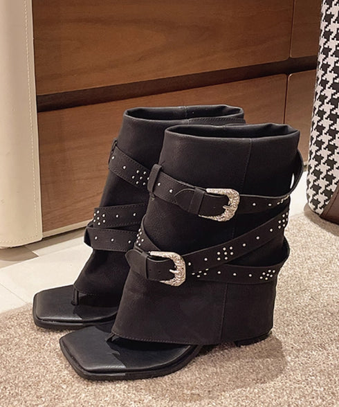 Buckle Crush Cover Sandal