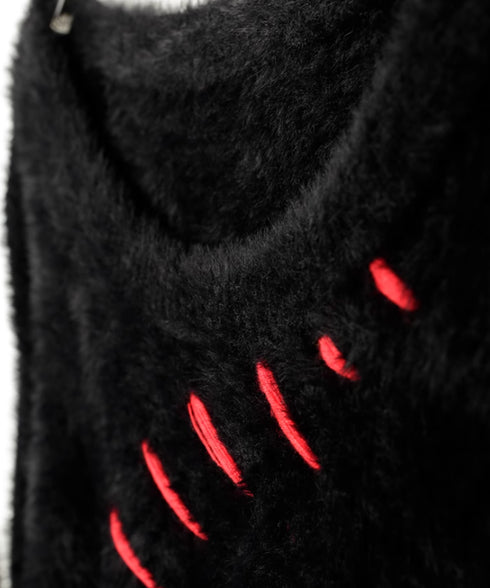 Big Stitch Shaggy Sweater