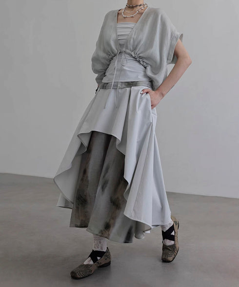 Square Sleeve Blouse