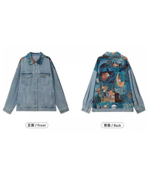 Vintage Patch Denim Jacket