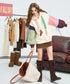Patch Knot Hoodie Top