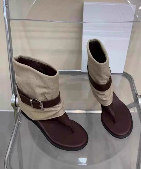 Canvas Belted Cover Sandal