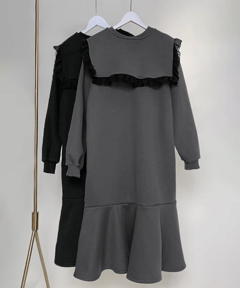 Sailor Collar Sweat Dress