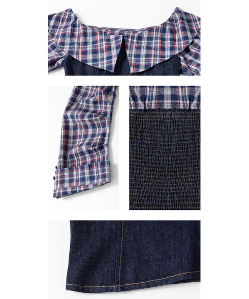 Plaid Denim Layered Series