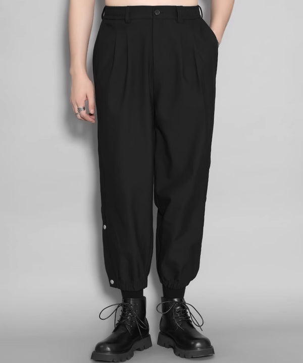 Side Button Tapered Pants