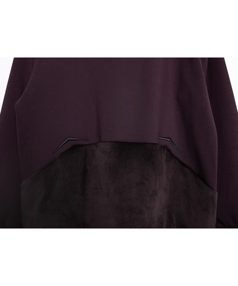 Geometric Contrast Color Top