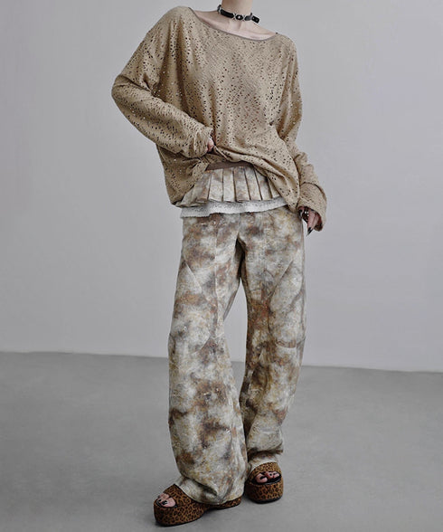 Pleated Belted Waist Piece