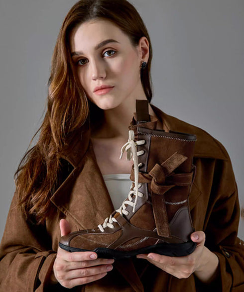 Edge Wrap Lace Boots