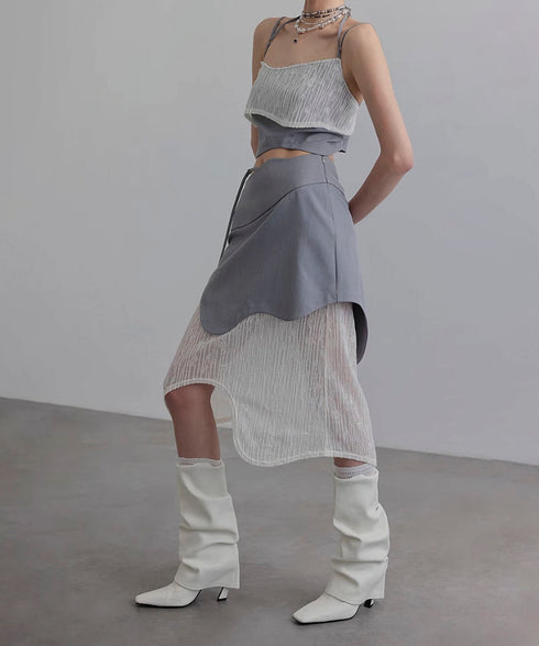 Double Hem Suspender Top