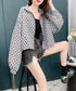 Mesh Bloom Zip Cardigan