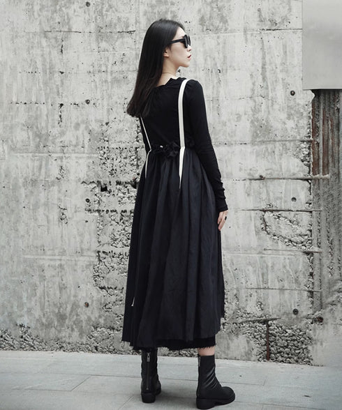 Cutting Suspender Skirt