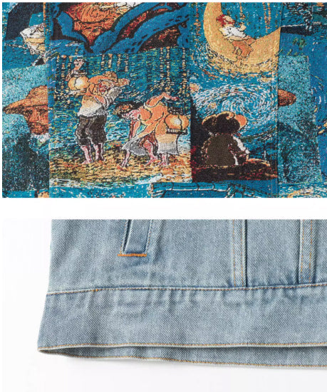 Vintage Patch Denim Jacket