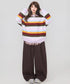 Multi Border Soft Knit Top
