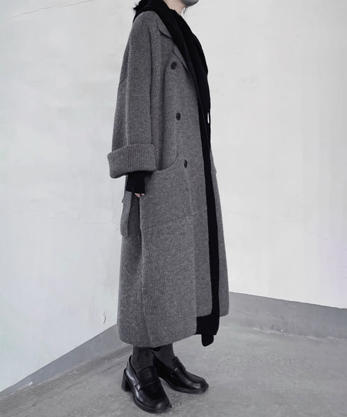 Double Face Knit Overcoat