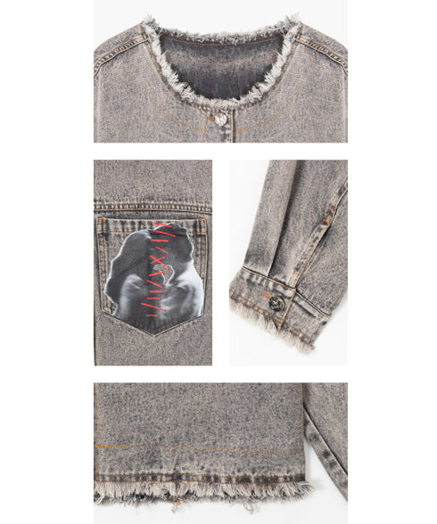 Frayed Portrait Denim Series