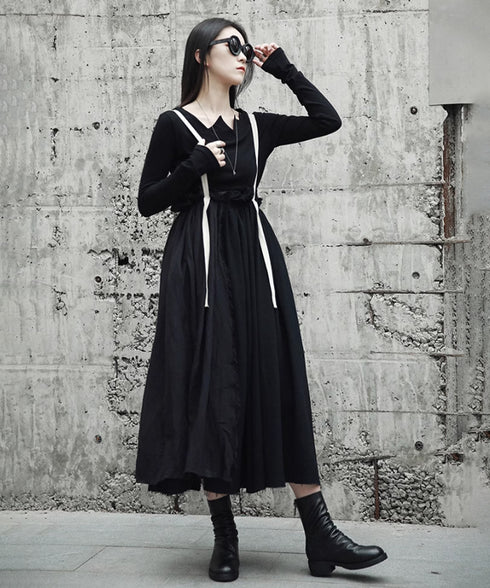 Cutting Suspender Skirt