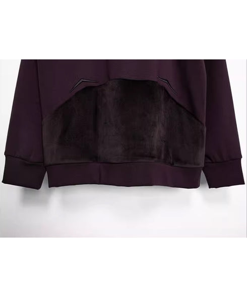 Geometric Contrast Color Top