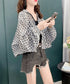 Mesh Bloom Zip Cardigan