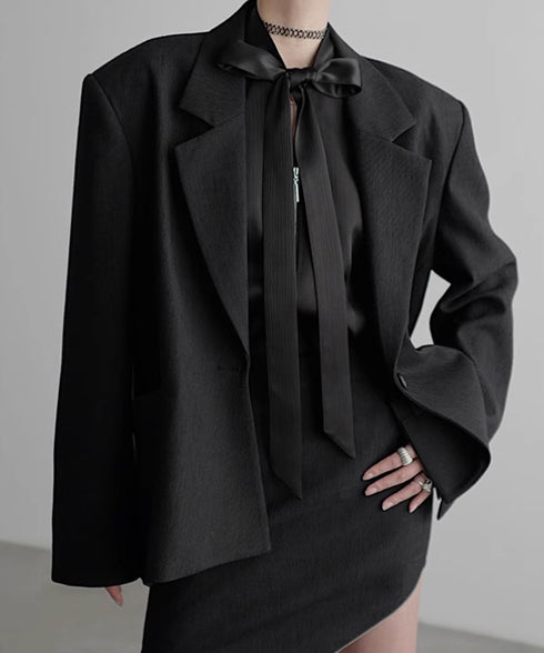 Power Shoulder Single Jacket