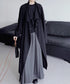 Drape Wrapped Long Coat