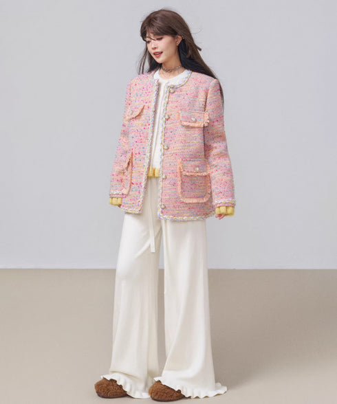 Check Draped Layer Skirt