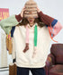 Patch Knot Hoodie Top