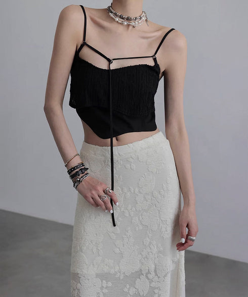 Double Hem Suspender Top