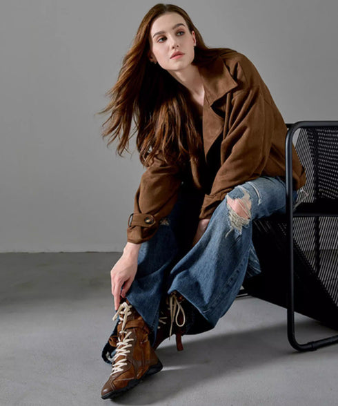 Edge Wrap Lace Boots