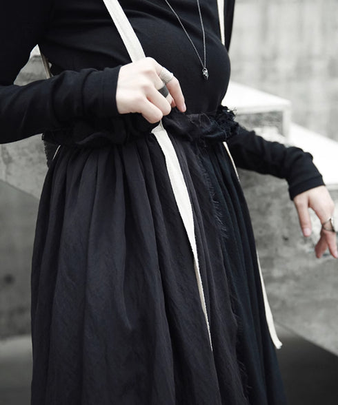 Cutting Suspender Skirt