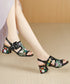 Gem Buckle Mesh Sequin Sandals