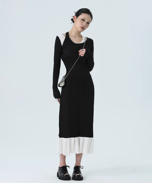 Contrast Slimming Knit Series