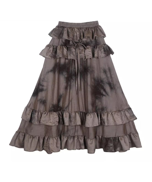 Dark Mist Ruffle Skirt