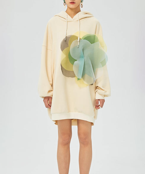 Organza Bloom Hoodie