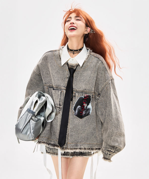 Frayed Portrait Denim Series