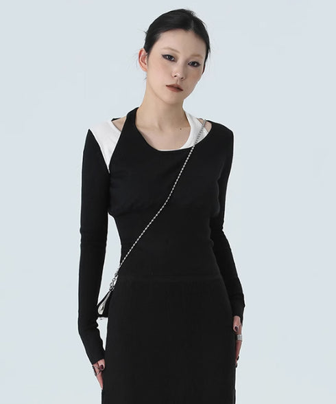 Contrast Slimming Knit Series