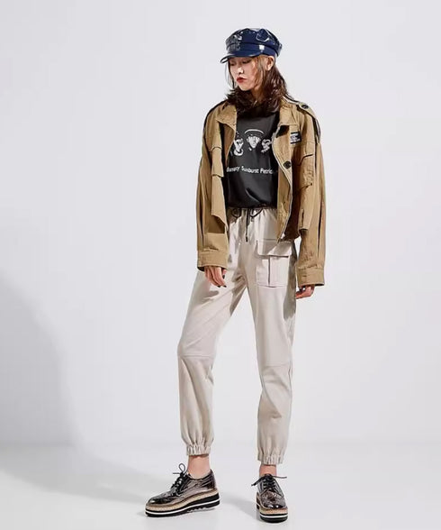 Lace-up Wedge Heel Shoes